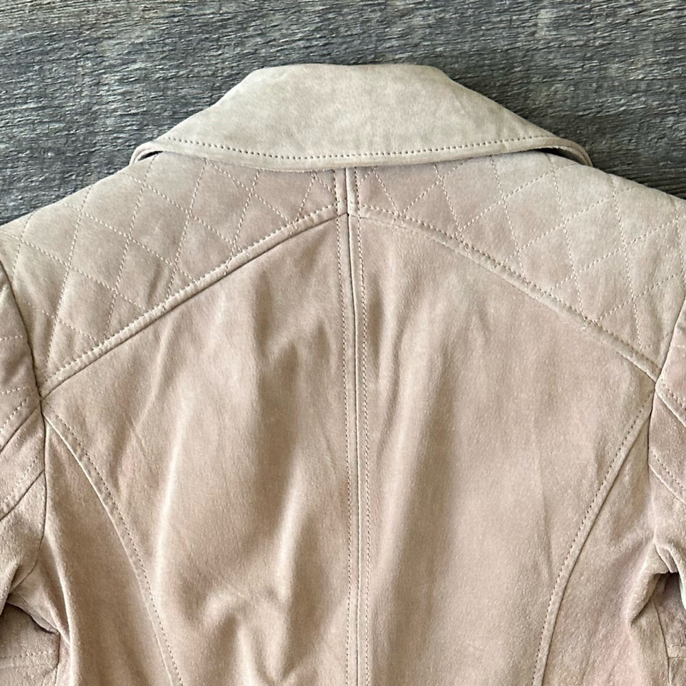 Genuine Suede Leather Jacket - Picture 12 of 14